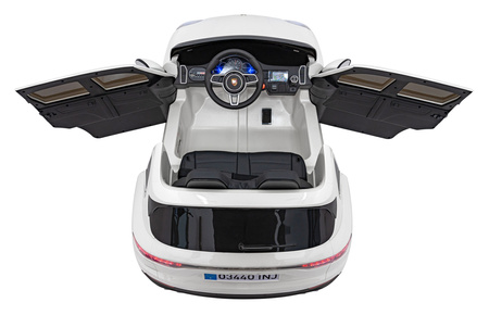 Porsche Cayenne S na akumulator dla dzieci Lakier Biały SUV + Pilot