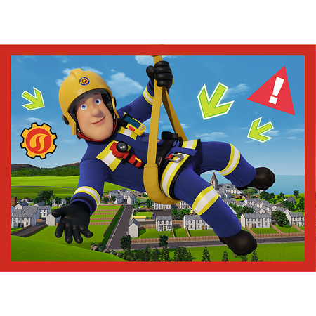 Puzzle - 4w1 (12, 15, 20, 24) - Przygody strażaka Sama - Strażak Sam - Trefl 34632