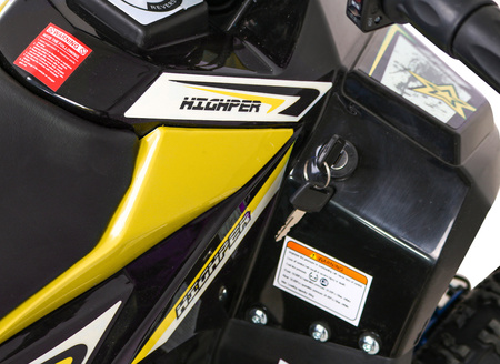 Quad HIPERFECT na akumulator Żółty 35km/h + Silnik 1000W + Koła pompowane + Regulacja siedzenia