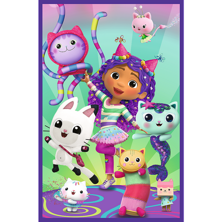 Puzzle - 3x80 - Kolorowe dni Gabby - Koci Domek Gabi - Trefl 34882