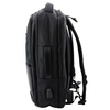 Plecak Miejski Biznesowy USB Pas Piersiowy Czarny 26L 45cm