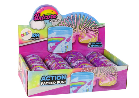 Kultowa Sprężyna Fioletowa Jednorożec Relaksacyjna 6CM