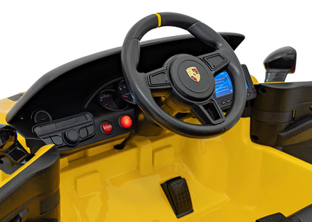 Pojazd Porsche Spyder RS 718 Żółty MP4