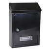 Skrzynka Pocztowa Na Listy Stal Ocynkowana Czarna 26,5x18,5x6,5cm