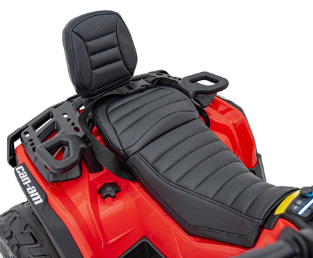 Quad Can Am Outlander ATV z Pilotem Czerwony