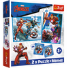 Puzzle + MEMOS - 2w1 (30,48) - Bohaterowie w akcji - Marvel The Avengers - Trefl 93333