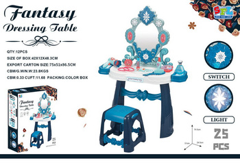 Interaktywna Toaletka Księżniczki dla dzieci 3+ Świecące Gwiazdki + Suszarka z nawiewem + Akcesoria