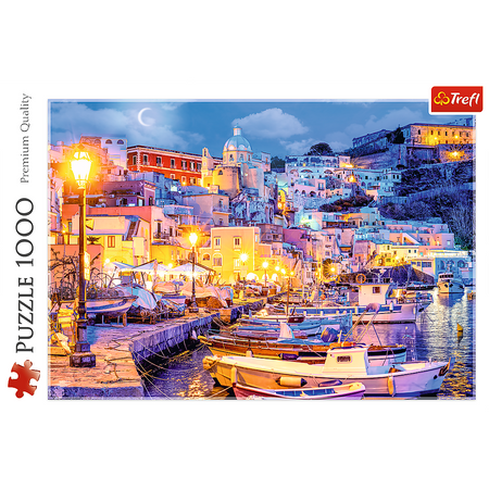 Puzzle - 1000 - Wyspa Procida nocą - Włochy - Trefl 10794