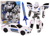 Auto-Robot 2w1 Transformacja Samochód Policyjny Biały