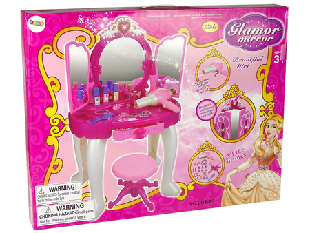 Ogromna Bajkowa Toaletka Dla Księżniczki Krzesło Lustro