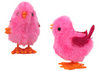 Skaczący Kurczak Zabawka Nakręcana Figurka Różowy