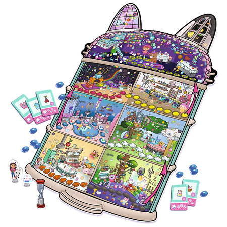 Gra rodzinna Detektyw Miau Koci Domek Gabi Trefl 02695