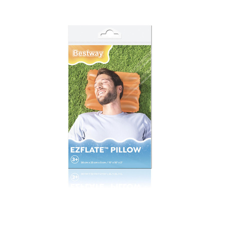 Dmuchana Poduszka 38 x 25 cm Pomarańczowa Bestway 52127