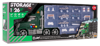 Zestaw Ciężarówka z Wyrzutnia + Autka i Akcesoria