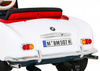 Autko BMW 507 Retro elektryczne dla dzieci Biały roadster