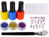 Duży Zestaw Do Malowania Paznokci Lakiery Naklejki Separatory