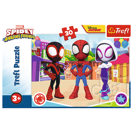 Puzzle - 30 - Przygody Spiday'a i przyjaciół - Trefl 18285