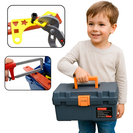 Zestaw Majsterkowicza Skrzynka Narzędzia Wiertarka Akcesoria