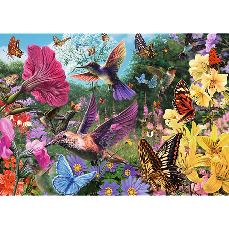 Puzzle - 1000 Premium Plus - Tea Time: Ogród dla ptaków - Trefl 10806