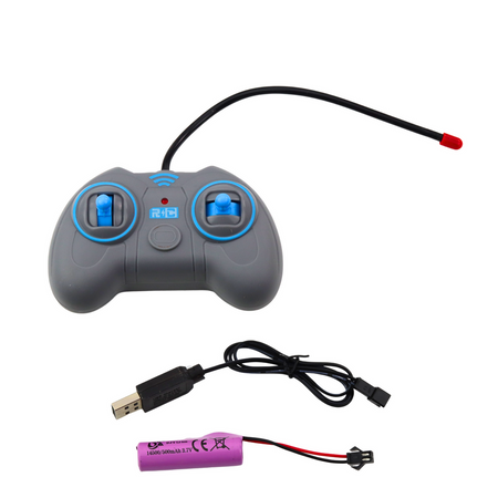 Autobus Policyjny Przegubowy Zdalnie Sterowany RC Światła Szary 1:32