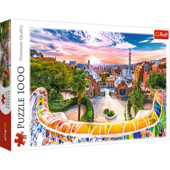 Puzzle - 1000 - Zachód słońca nad Barceloną - Hiszpania - Trefl 10711