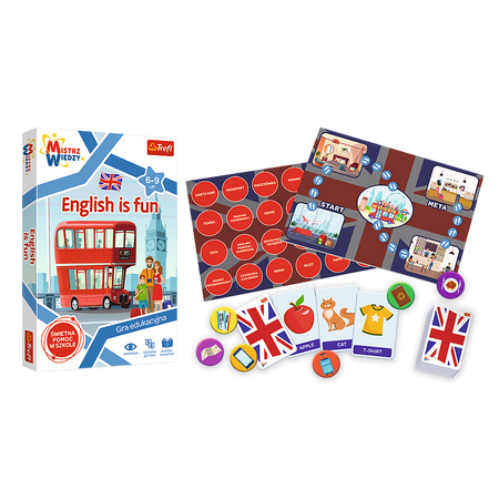 Gra dla dzieci English is Fun Mistrz Wiedzy Trefl 01954