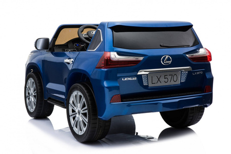 Lexus LX570 Lakierowane Autko dla 2 dzieci Niebieski SUV + Pilot