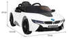 BMW I8 Lift Auto na akumulator Biały + Pilot