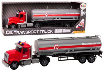 Ciężarówka Tir Cysterna Światła Dźwięki Napęd Czerwony