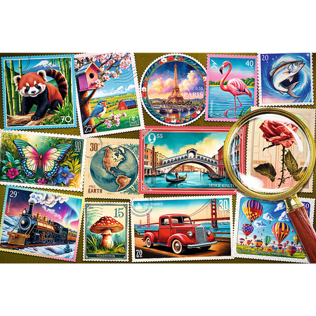 Puzzle - 300 EasyPiece - Znaczki pocztowe - Trefl 23100