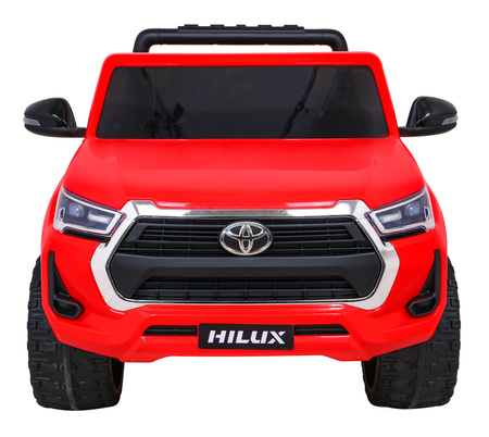Toyota Hilux na akumulator dla dzieci Czerwony Pickup + Napęd 4x4 + Pilot