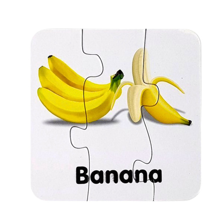 Puzzle Edukacyjne Układanka Owoce 10 Połączeń Nauka Angielskiego