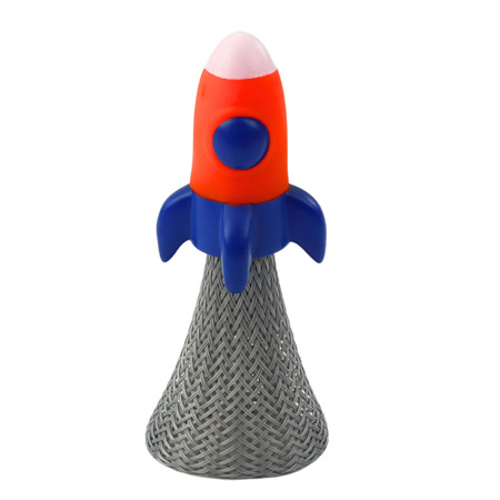 Skaczący Statek Kosmiczny Na Sprężynie Kolorowy Światła 11cm Mix