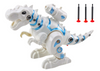 Robot Dinozaur Z Wyrzutnią Strzałek Światła Dźwięki Biały