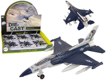 Samolot Napęd Frykcyjny Światła Dźwięki 1:72 Granatowy