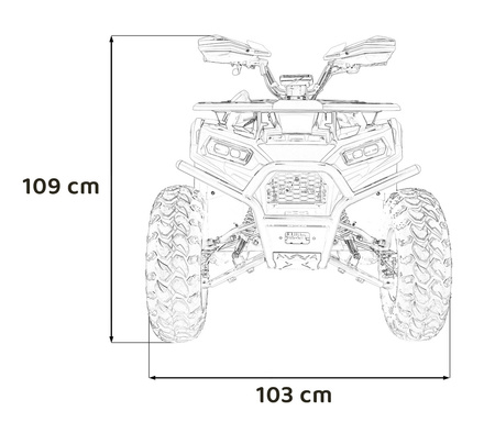 Pojazd Quad Spalinowy 200CC PRO RIDER Pomarańczowy