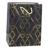 Torba Prezentowa Papierowa Elegancka Złote Wzory 23 x 18 x 10,5 cm