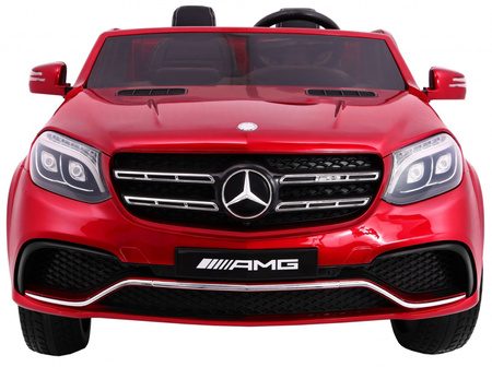 Auto na akumulator Mercedes AMG GLS63 dla dzieci Czerwony SUV + Lakierowany + 4x4