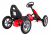 Gokart STAR na pedały dla dzieci 3+ Czerwony + Regulacja siedzenia + Pompowane koła