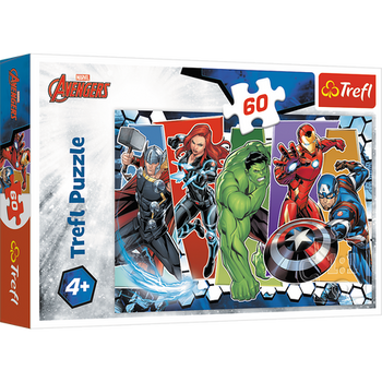 Puzzle - 60 - Niezwyciężeni Avengersi - Marvel Avengers - Trefl 17357