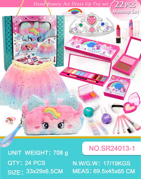 Zestaw do Makijażu + Sukienka Tęczowa