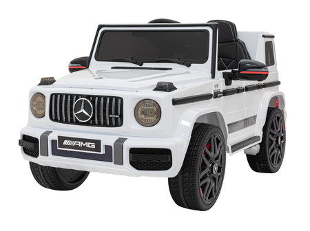 Mercedes AMG G63 dla dzieci Biały + Pilot