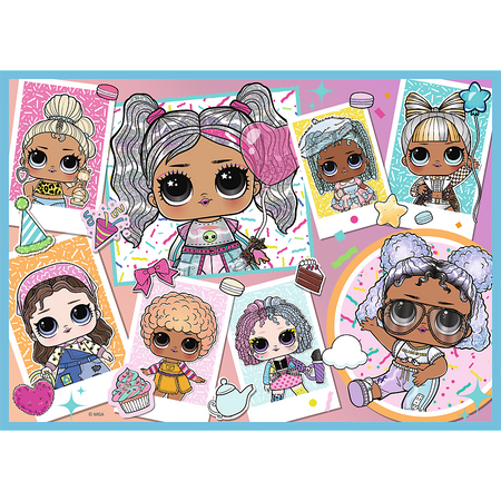 Puzzle - 4w1 (35, 48, 54, 70) - Poznaj laleczki - LOL Surprise! - Trefl 34613