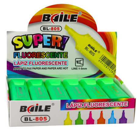 Pisak Zakreślacz Do Notatek Szkolny Biurowy Neonowy Intensywny Zielony