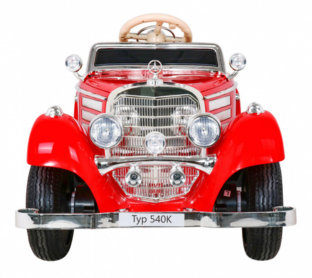 Mercedes Benz Retro 540A dla dzieci Czerwony
