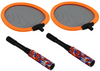 Zestaw 2 Rakietek Do Badmintona Paletki 2 Lotki Badminton Pomarańczowy