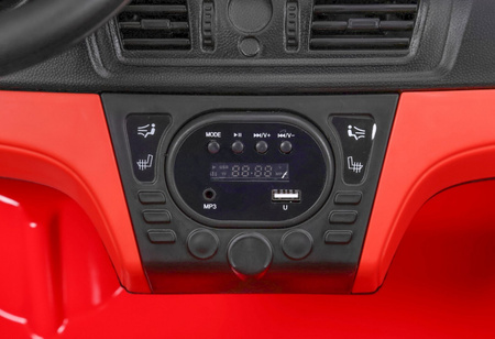 BMW X6M XXL dla 2 dzieci Czerwony SUV + Pilot + Ekoskóra