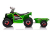 Quad Na Akumulator XMX630T Zielony Z Przyczepą