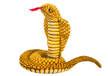 Maskotka Pluszowa Wąż Kobra Królewska Żółta 100 cm