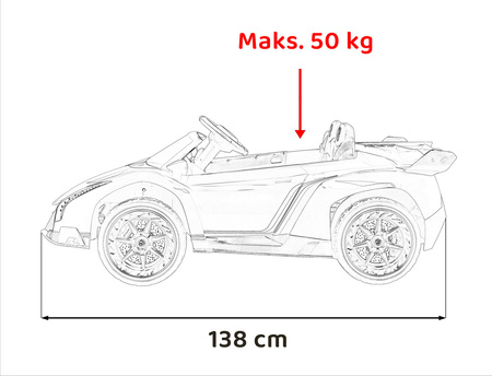 Pojazd Lamborghini Veneno Czarny